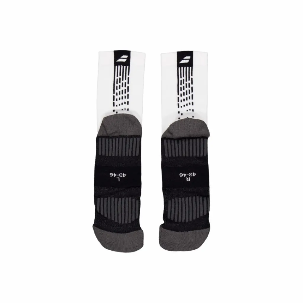 Padel Mid-calf Socks White/black*Babolat Hot