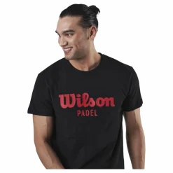 Wilson Padel Scrpt Tee Black Svart New