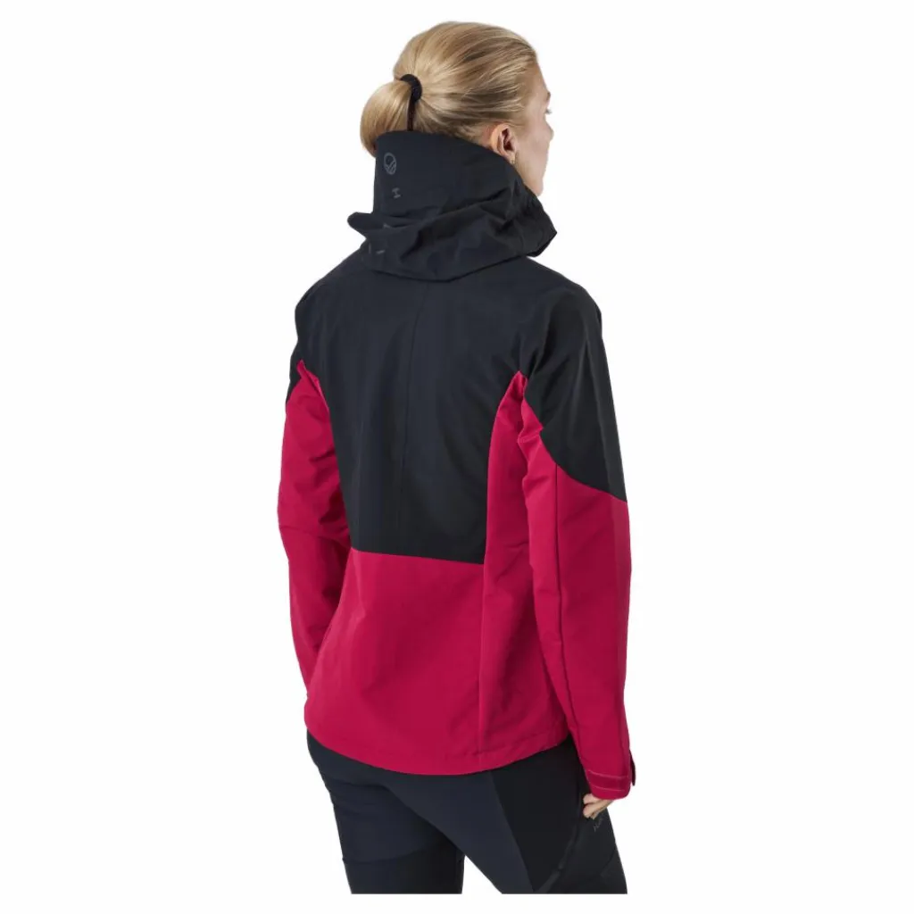 Halti Pallas W Ii Warm Hybrid Jacket Cerise Pink - Black Flerfärgad