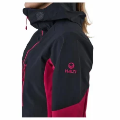 Halti Pallas W Ii Warm Hybrid Jacket Cerise Pink - Black Flerfärgad