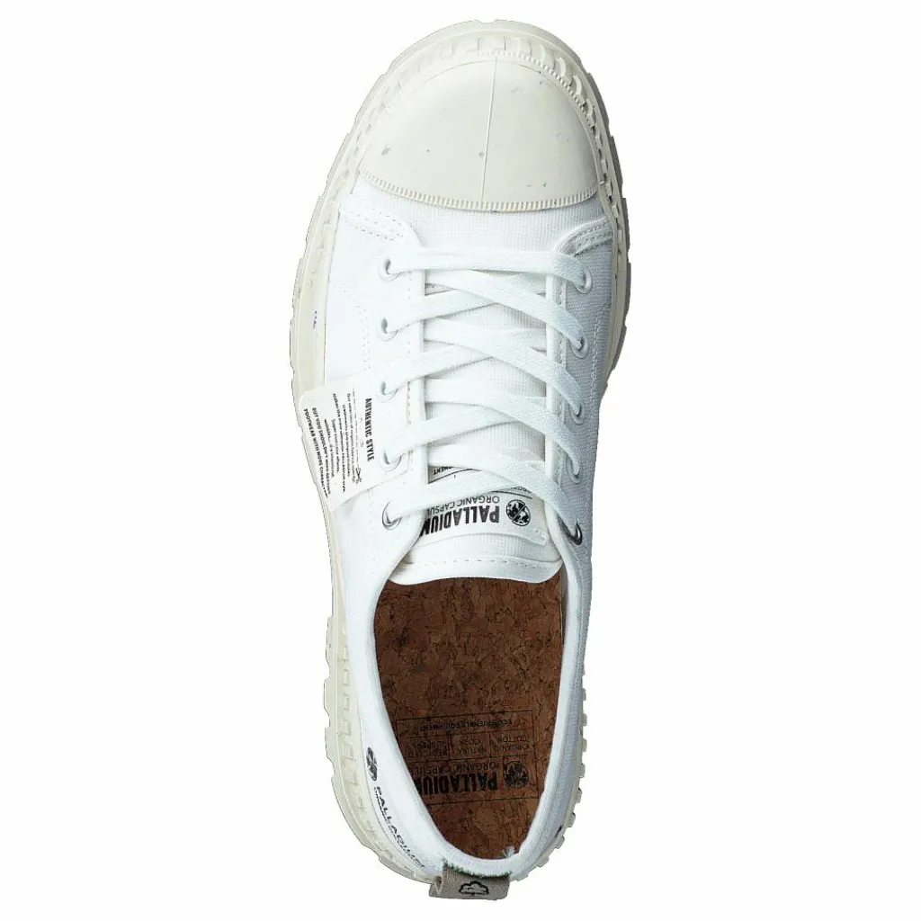Palladium Pallashock Lo Org Star White Vit Discount