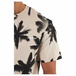 Palm Tree Print T-shirt White*Jack & Jones Discount