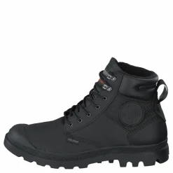 Palladium Pampa Shield Wp+ Lth Black Svart Clearance