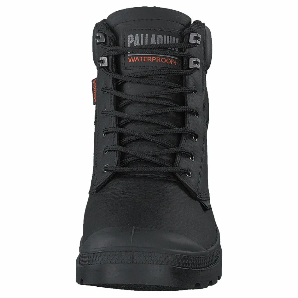 Palladium Pampa Shield Wp+ Lth Black Svart Clearance
