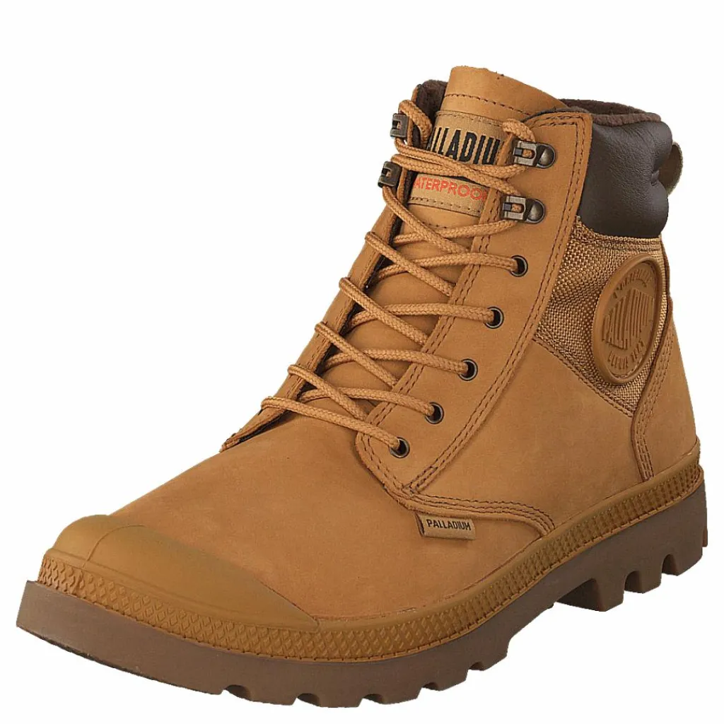 Palladium Pampa Shield Wp+ Lux Amber Gold Guld, Orange och Brun New