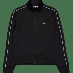 Lacoste Paris Piqué Zip Front Track Ja Noir 031 Black Discount