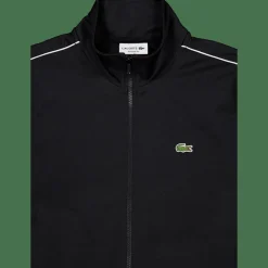 Lacoste Paris Piqué Zip Front Track Ja Noir 031 Black Discount