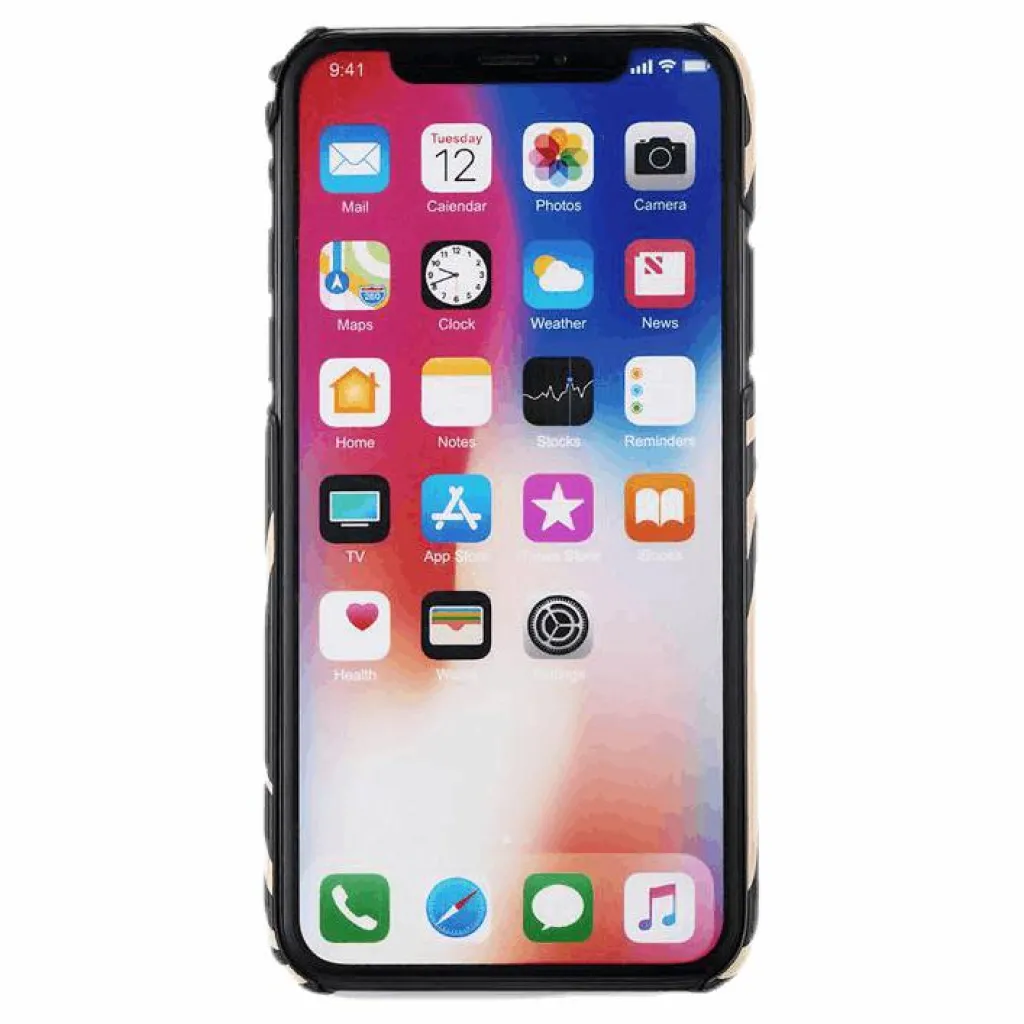 Holdit Paris Zebra iPhone X/XS Black/Beige Svart och Beige Hot