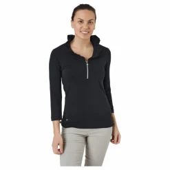 Patrice 3/4 Polo Shirt Black*Daily Sports Clearance