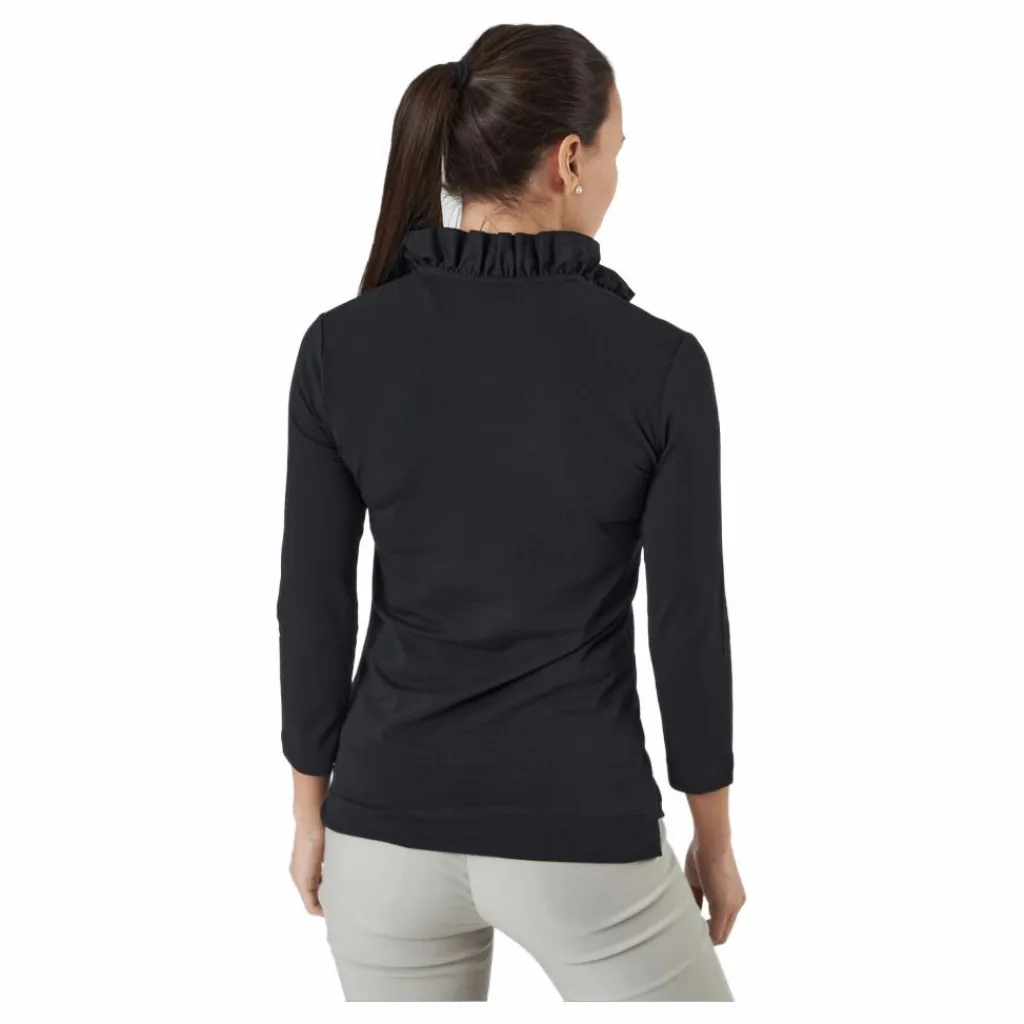 Patrice 3/4 Polo Shirt Black*Daily Sports Clearance