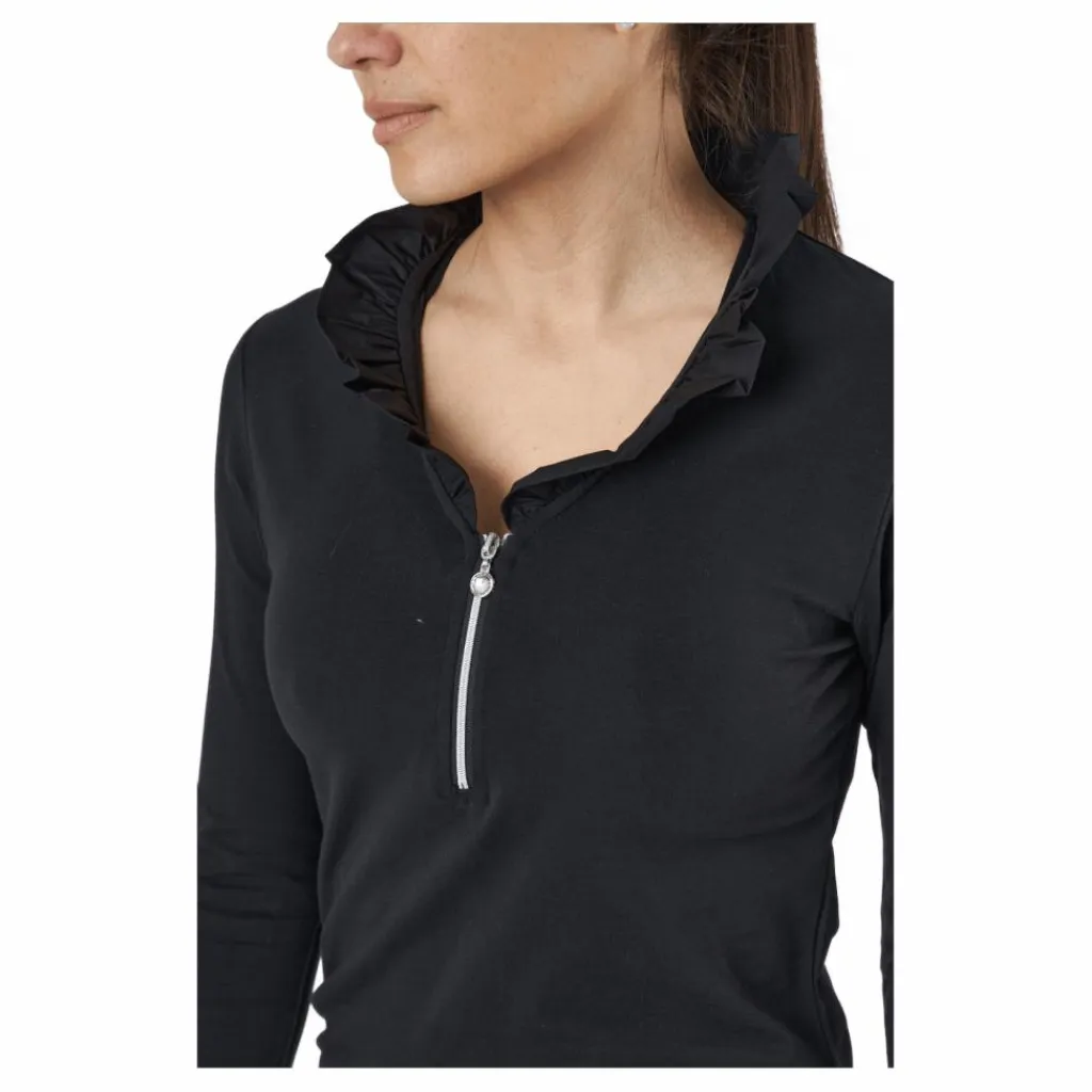 Patrice 3/4 Polo Shirt Black*Daily Sports Clearance