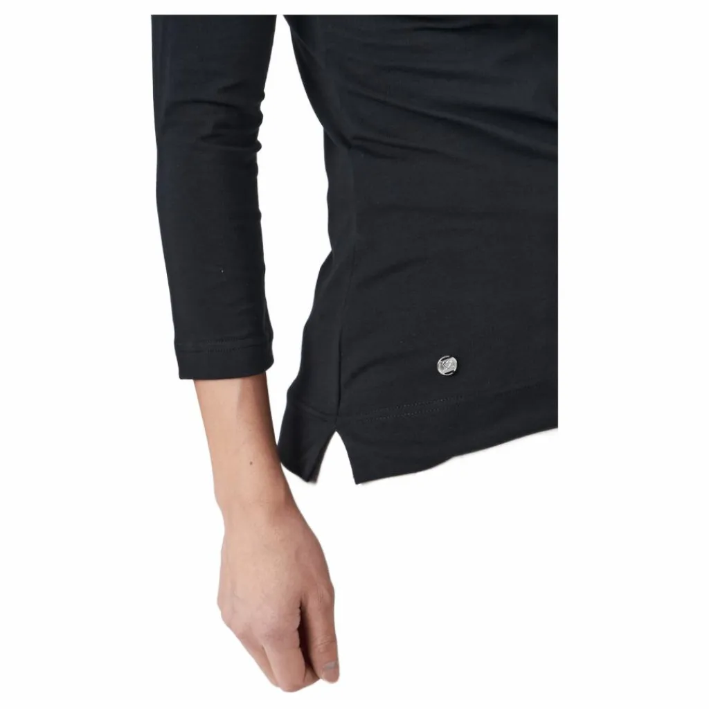 Patrice 3/4 Polo Shirt Black*Daily Sports Clearance