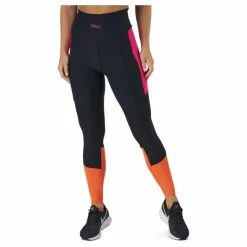 Paula High Waist 7/8 Tight Black-beetroot Purple-mandarin*Fila Hot