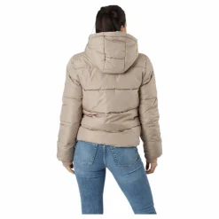 Pcbee New Short  Puffer Jacket Silver Mink*Pieces Hot