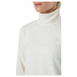 Pieces Pccava Ls High Neck Knit Bc Birch Vit Discount