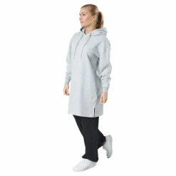 Pieces Pcchilli Ls Sweat Dress Bc Light Grey Melange Grå Clearance