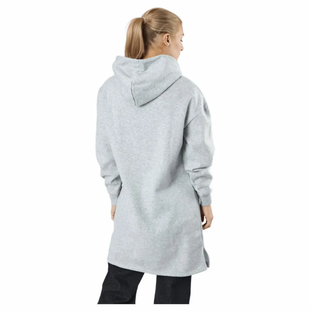 Pieces Pcchilli Ls Sweat Dress Bc Light Grey Melange Grå Clearance