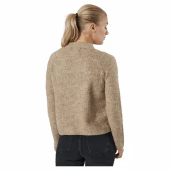 Pcellen Ls O-neck Knit  Bc Silver Mink*Pieces Hot