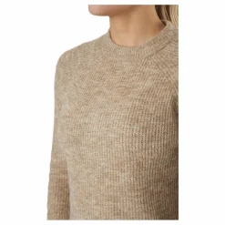 Pcellen Ls O-neck Knit  Bc Silver Mink*Pieces Hot