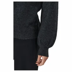 Pcperla Ls Knit Bc Dark Grey Melange*Pieces Hot