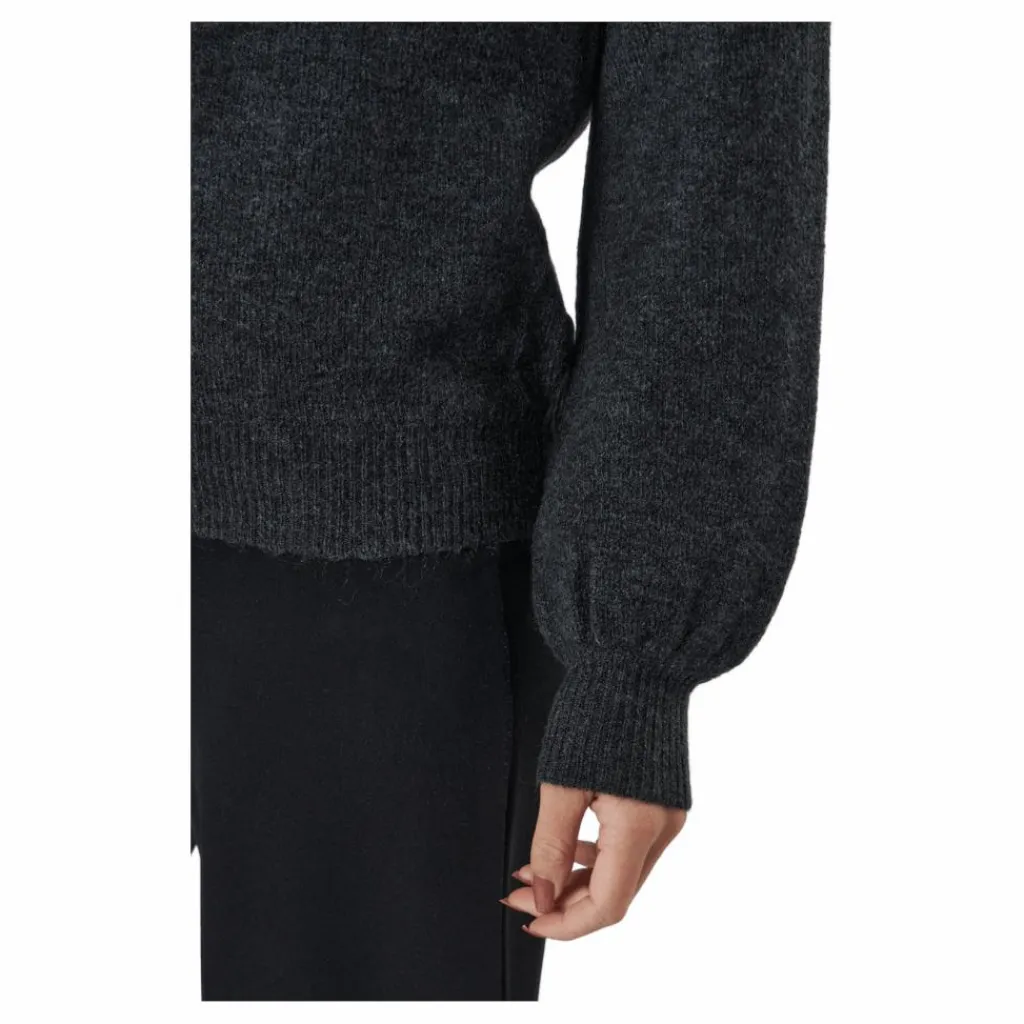 Pcperla Ls Knit Bc Dark Grey Melange*Pieces Hot