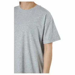 Pieces Pcria Ss Dress Bc Light Grey Melange Grå Hot
