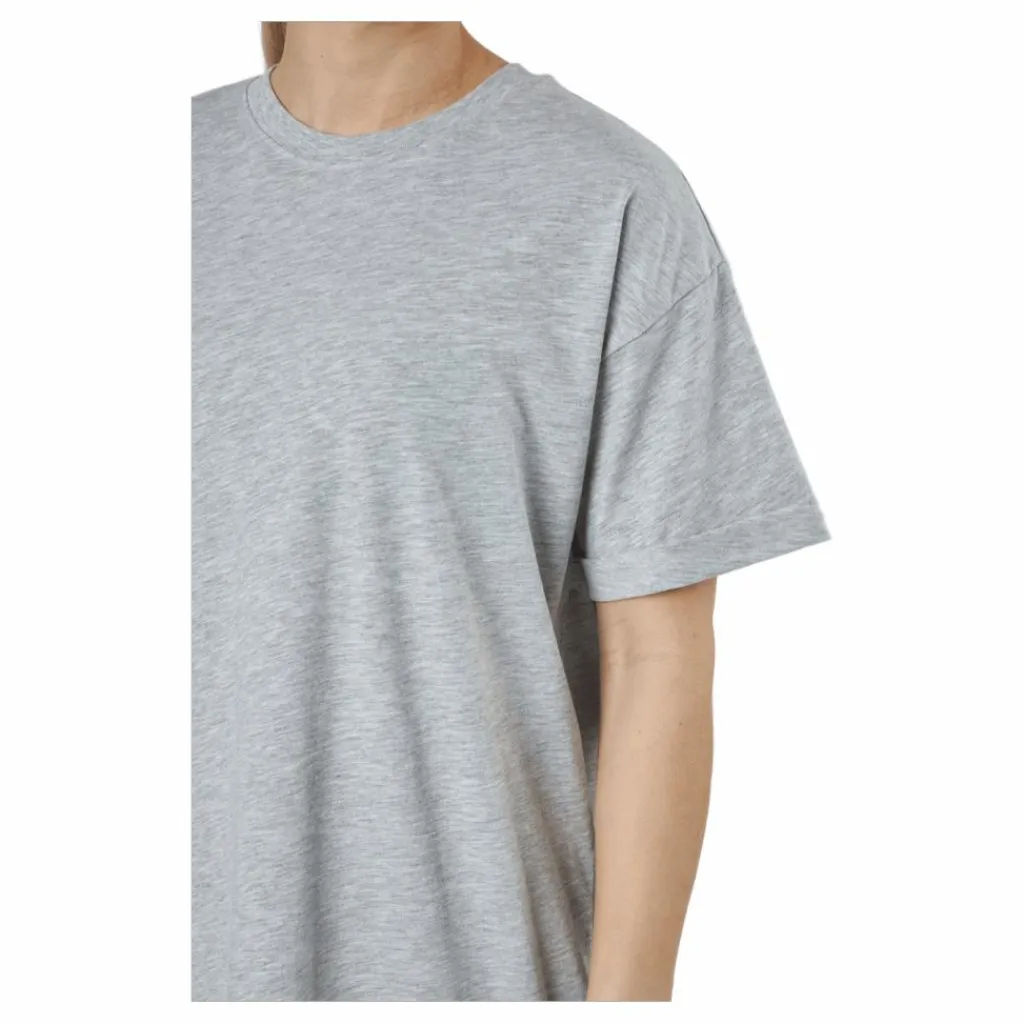 Pieces Pcria Ss Dress Bc Light Grey Melange Grå Hot