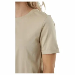 Pcria Ss Fold Up Solid Tee Noo White Pepper*Pieces Outlet