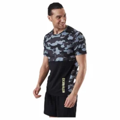 Calvin Klein Perfect Workout SS Tee Patterned/Black Mönstrad och Svart Sale