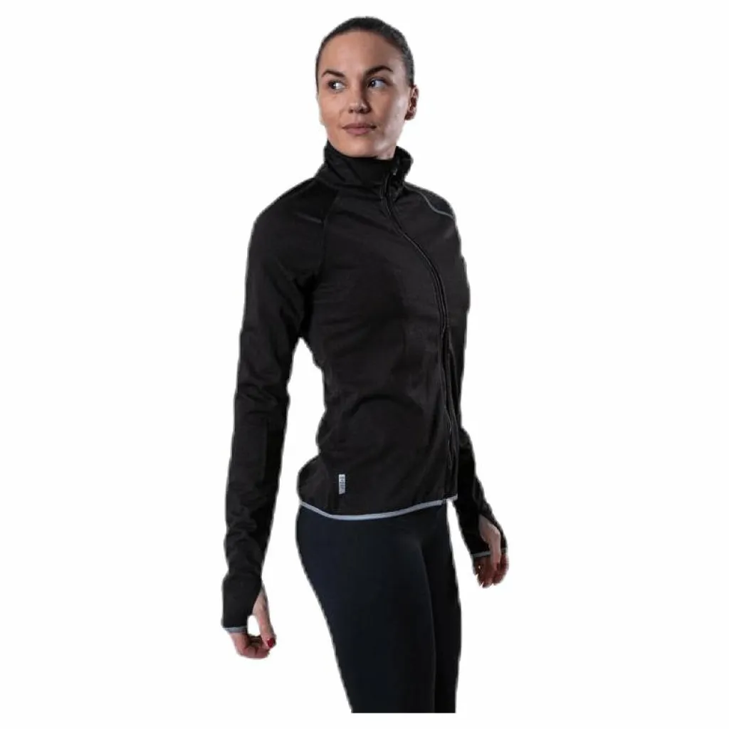 Only Play Performance Run Brushed Ls Zip Black Svart New