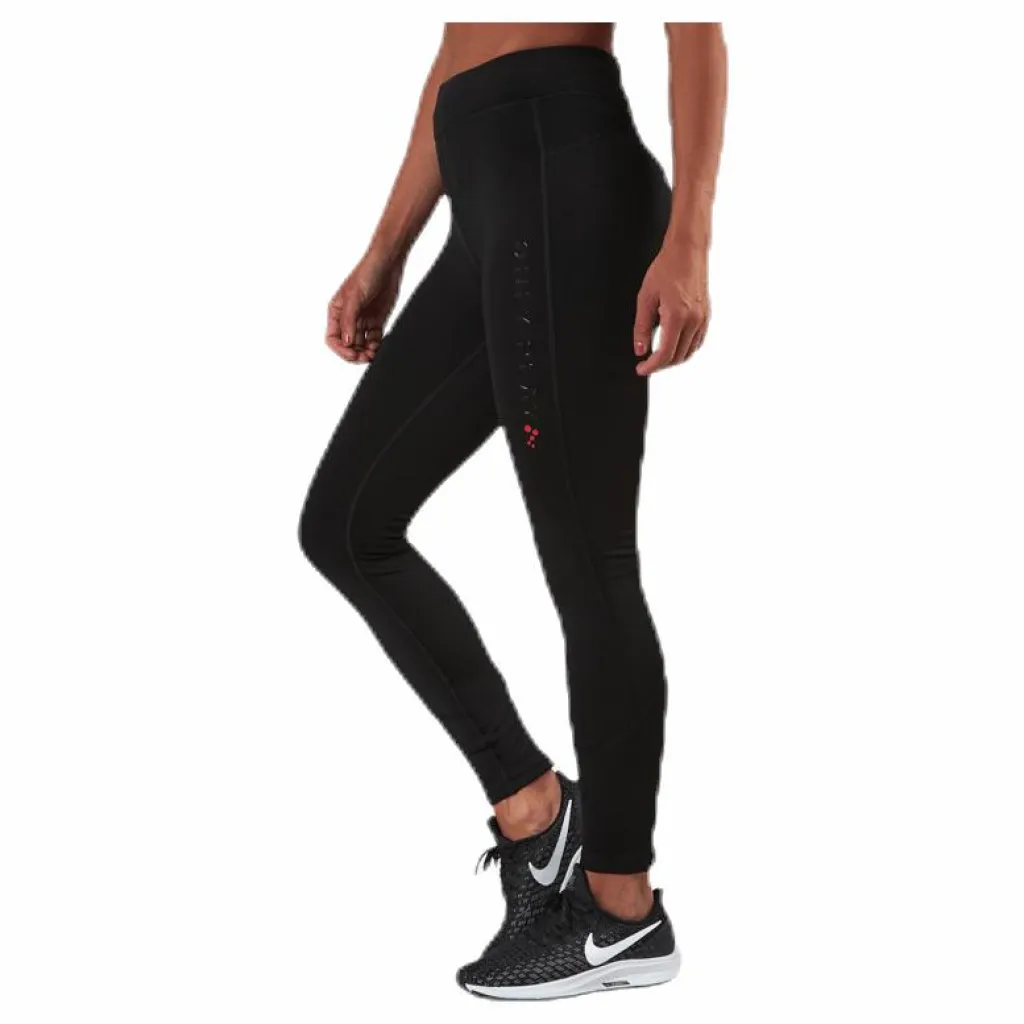 Only Play Performance Run Brushed Tights Black Svart Best