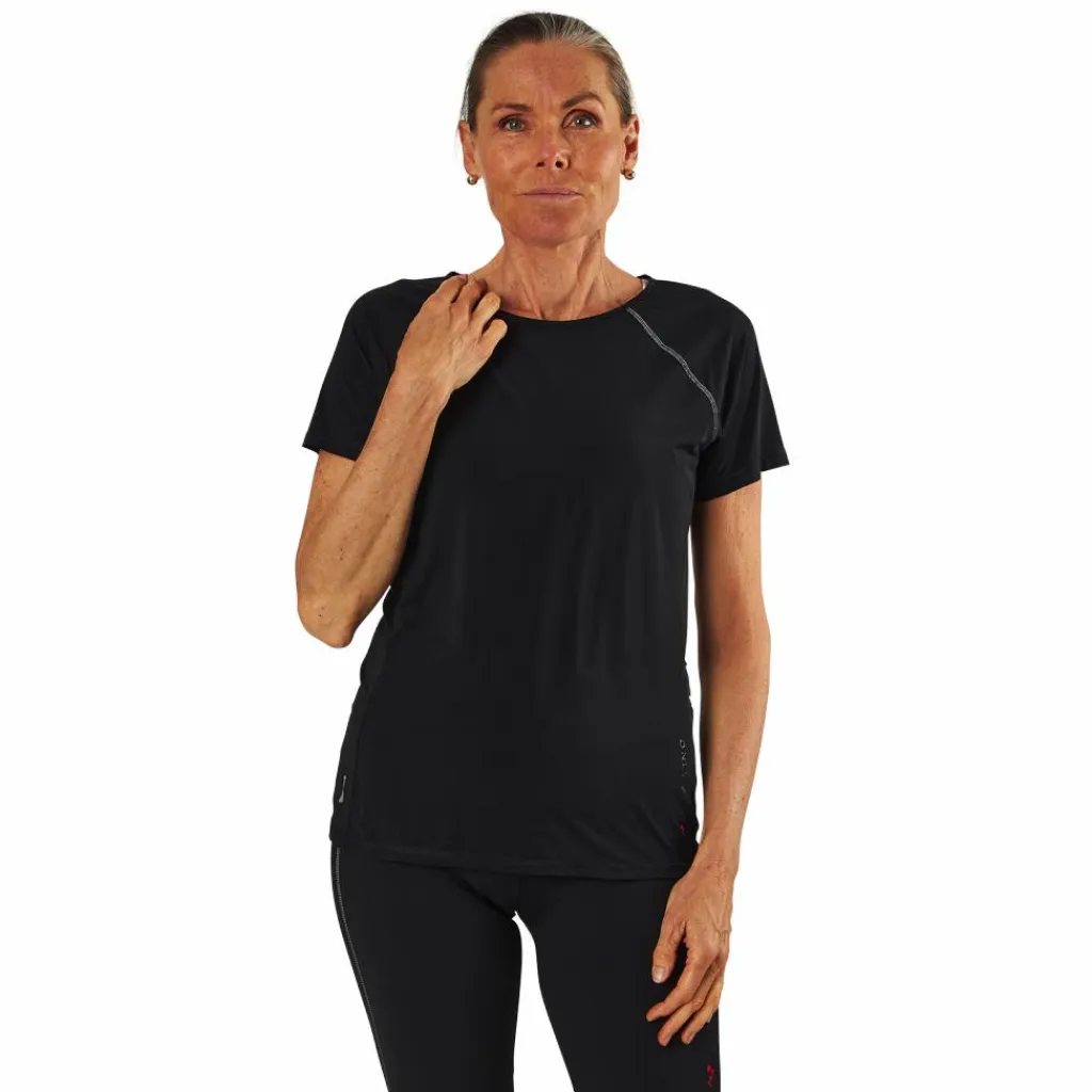 Only Play Performance Run Ss Tee Black Svart