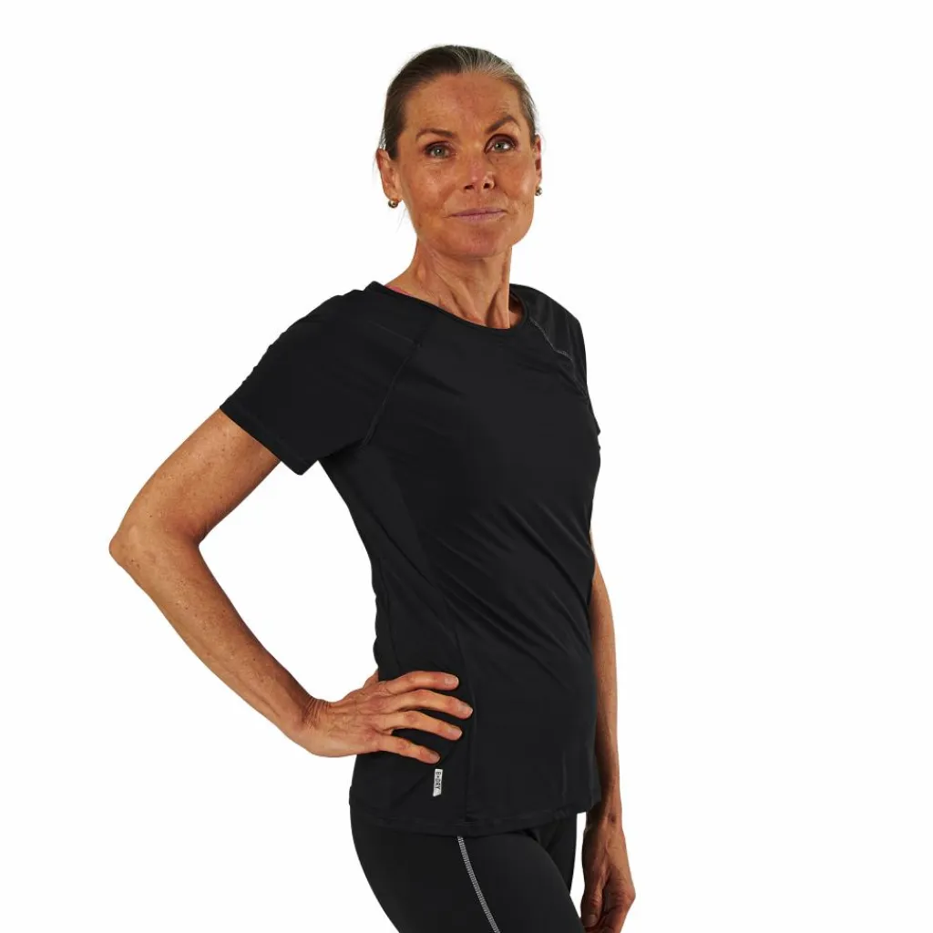 Only Play Performance Run Ss Tee Black Svart