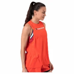 Tommy Hilfiger Sport Performance Tank Top Logo Orange Clearance