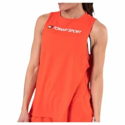 Tommy Hilfiger Sport Performance Tank Top Logo Orange Clearance