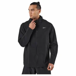 Reebok Performance Woven Zip-Up Jacket Black Clearance