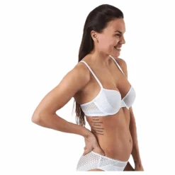 Pique Lace Lightly Lined Demi White*Calvin Klein Sale