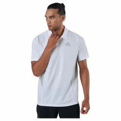 adidas Tennis Pique Polo Shirt 000/white Vit New