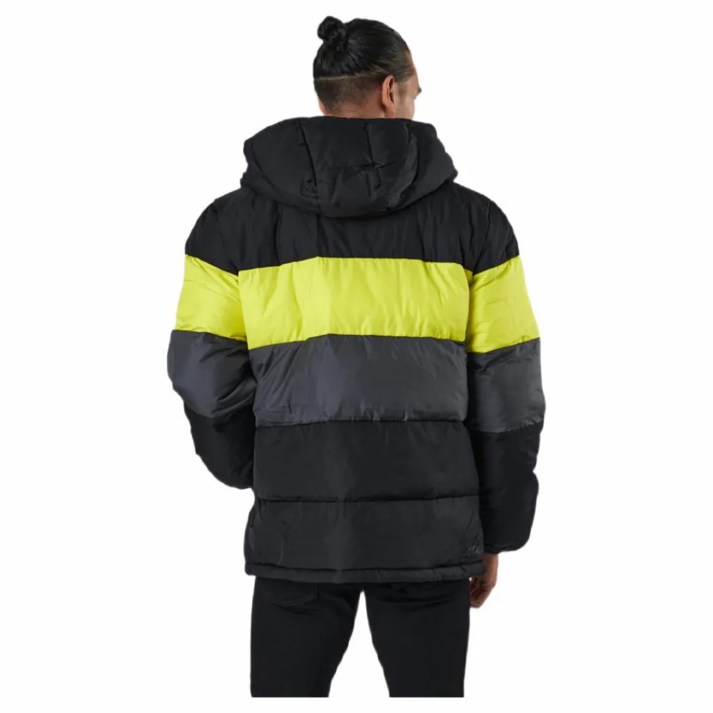 Fila Pirro Blocked Puff Jacket Black-asphalt-sulphur Spring Online