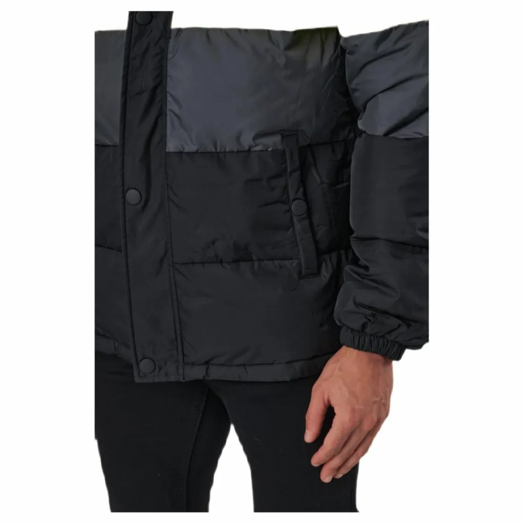 Fila Pirro Blocked Puff Jacket Black-asphalt-sulphur Spring Online