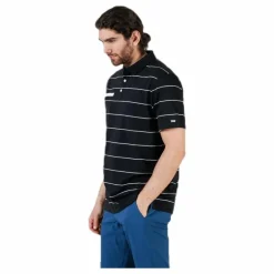 Nike Player Striped Polo White/Black Svart Outlet