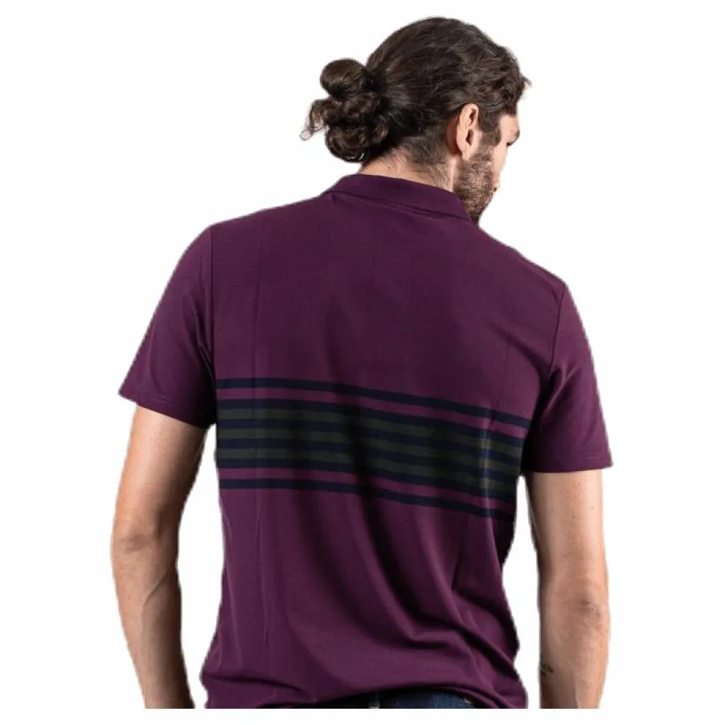 Lyle & Scott Plus Stripe Polo Blue Blå Clearance