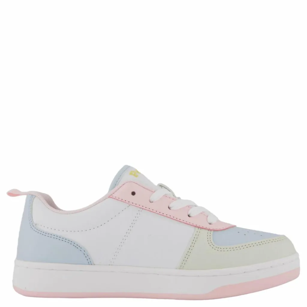 Polo Court Ii C-white Tumbled/lt Pink/lt Blu*Ralph Lauren Junior Outlet