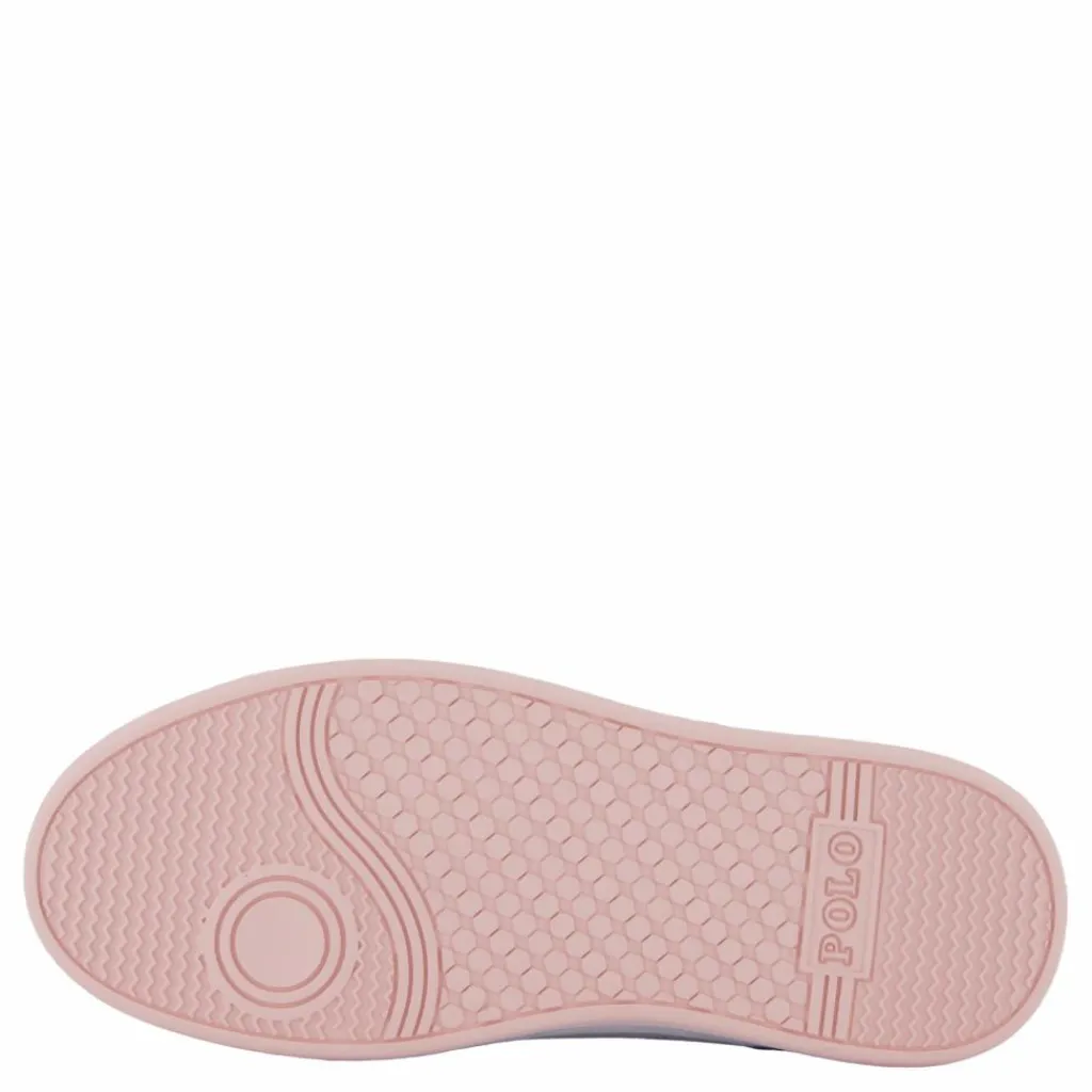 Polo Court Ii C-white Tumbled/lt Pink/lt Blu*Ralph Lauren Junior Outlet