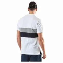 Pompano Beach Pique White*Marine Hot