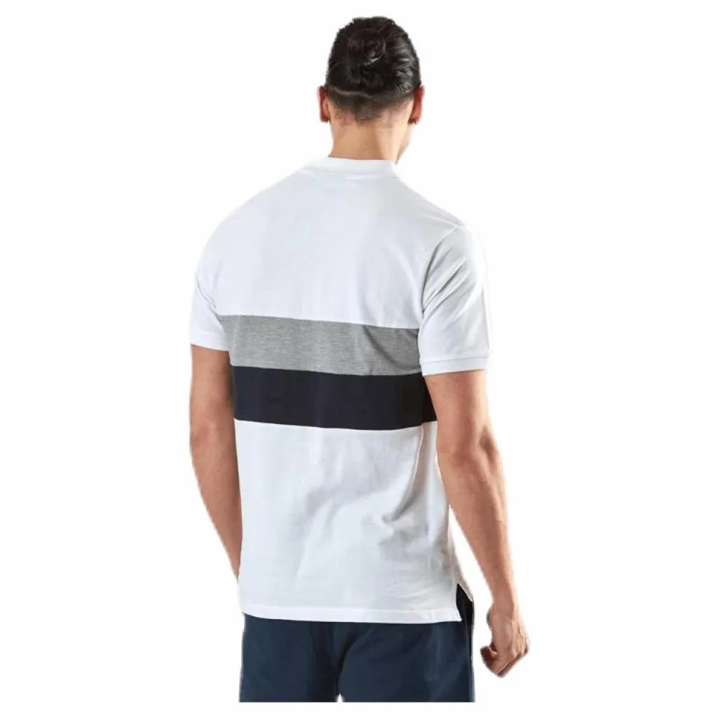 Pompano Beach Pique White*Marine Hot