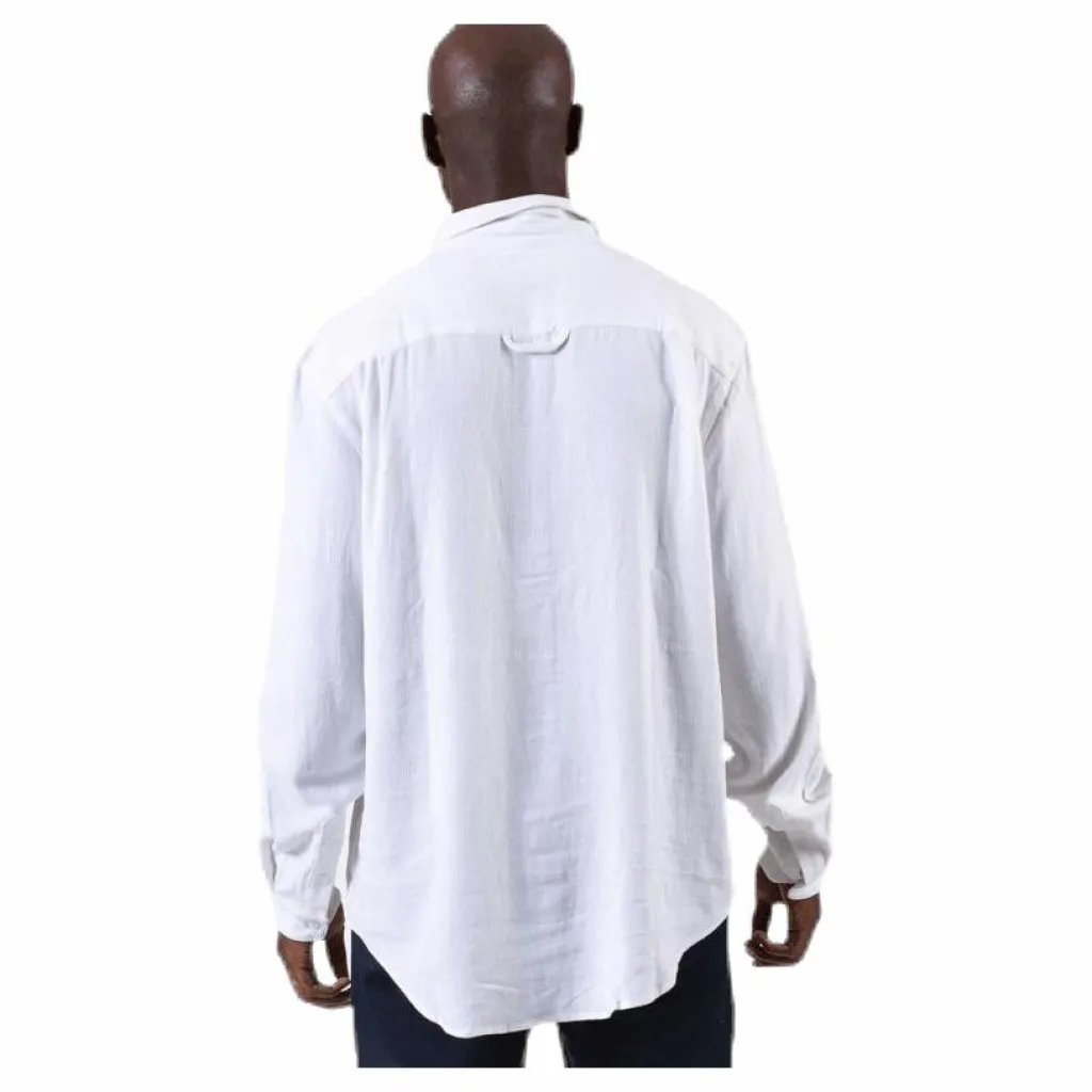 Pop Over Shirt White*Resteröds Outlet