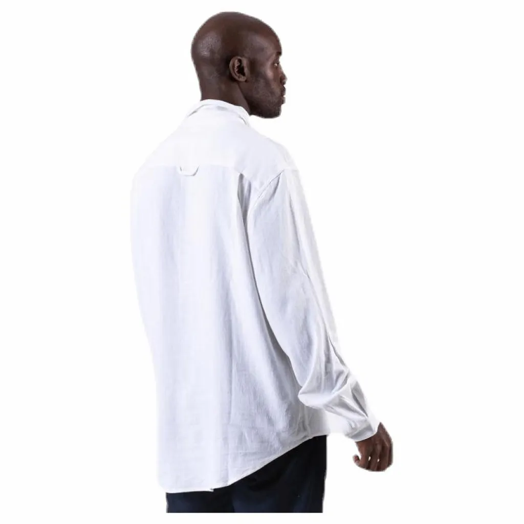 Pop Over Shirt White*Resteröds Outlet