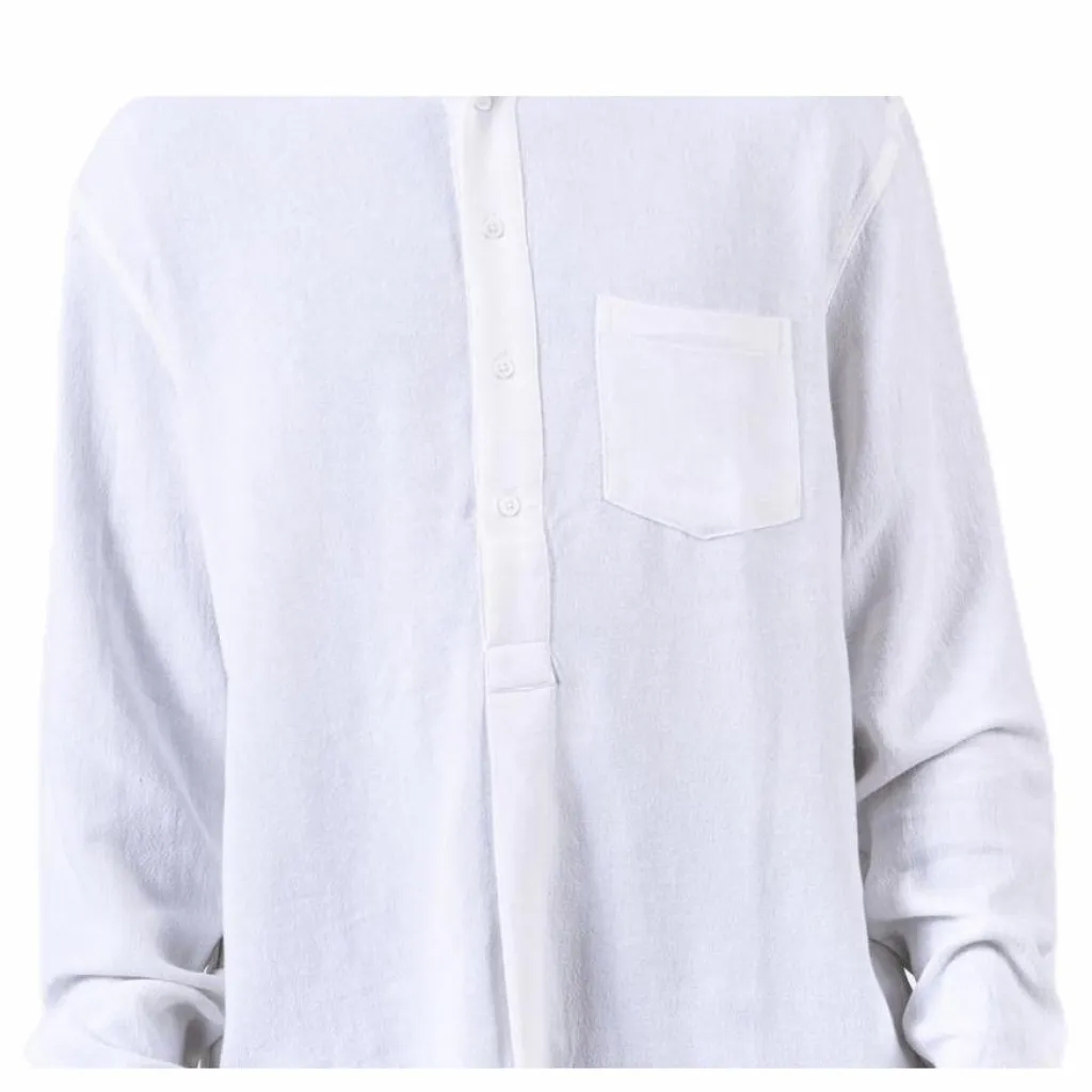 Pop Over Shirt White*Resteröds Outlet
