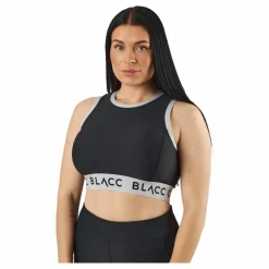 BLACC Power X Crop Top 2.0 Black/white Svart Hot